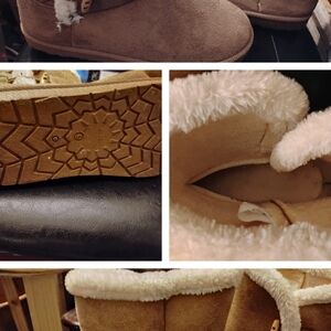 & Other Stories Brown Shearling Winter Boots